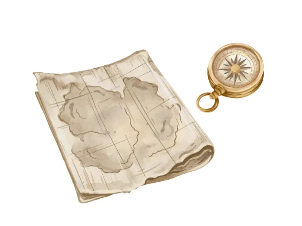 地図とコンパス