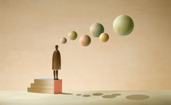 思考する人の図